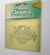 Happy Embossing. Motiv: Kurv med blomster